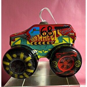 Hot Wheels Hanging Monster Truck Ornament, Multicolor Vehicle Theme